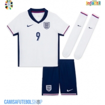 Camisa de time de futebol Inglaterra Harry Kane #9 Replicas 1º Equipamento Infantil Europeu 2024 Manga Curta (+ Calças curtas)